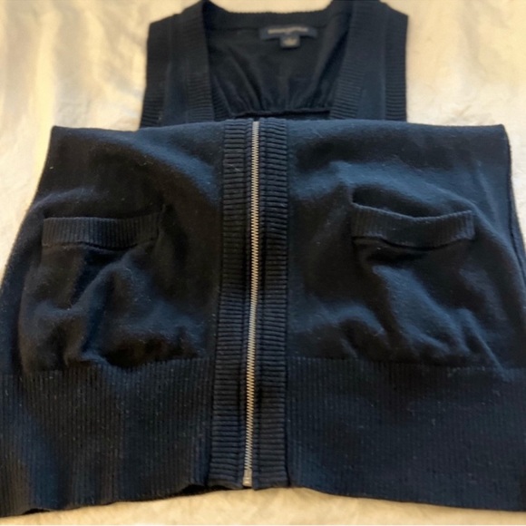 3/$19 Banana Republic sleeveless zip up tank top blouse cardigan vest tunic - Picture 12 of 14